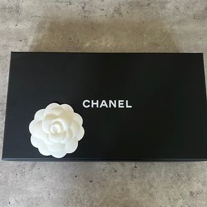 Chanel phone cross body bag in silver leather